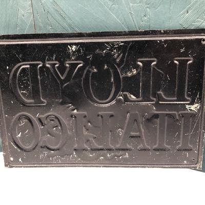 #112 - Lloyd Italico Collectible Metal Sign