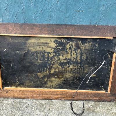 #67 - Vintage New Amsterdam Casualty Company Framed Brass Sign 