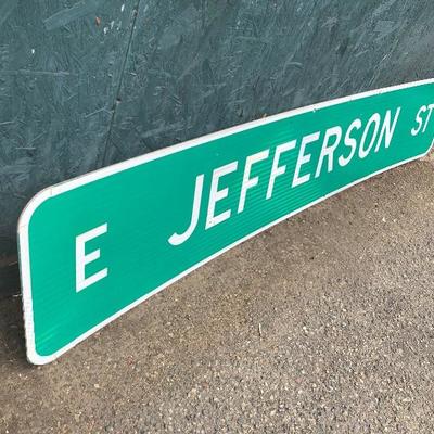 #18 - Large East Jefferson St Reflective Street Sign