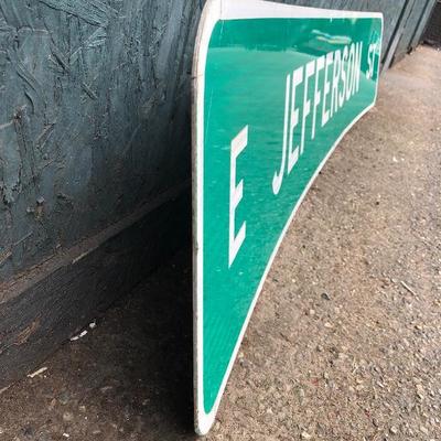 #18 - Large East Jefferson St Reflective Street Sign