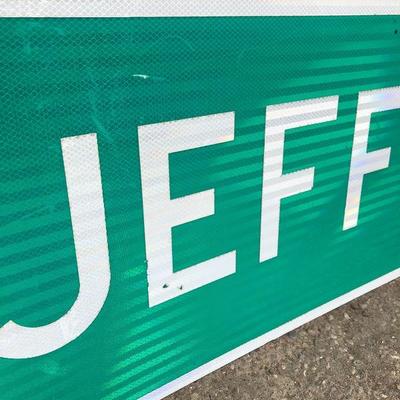 #18 - Large East Jefferson St Reflective Street Sign
