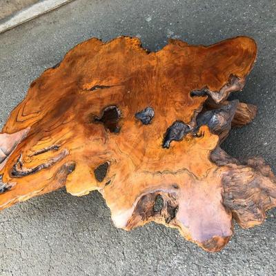 #17 - Live Edge Redwood Burl Coffee Table