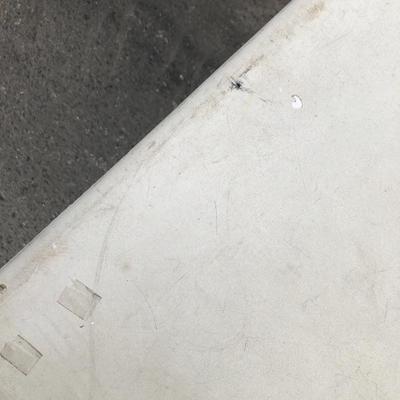 #117 - Vintage Metal School Desk with Book Pocket