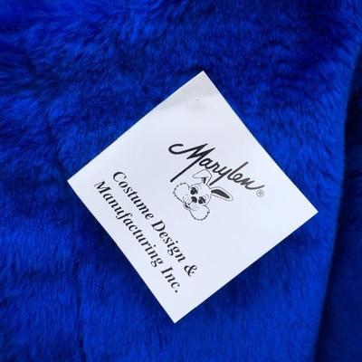 #118 - Fuzzy Blue Bear Mascot Costume 