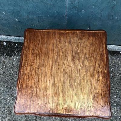 #119 - Vintage Wood Rotating VHS Storage 