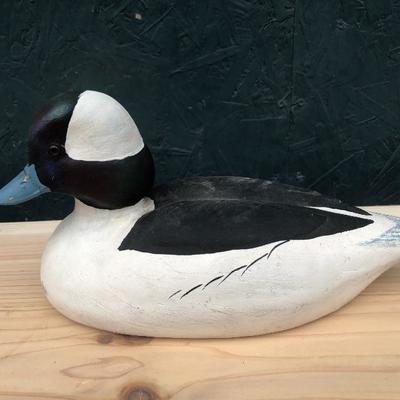 #121 - Three Painted Duck Decoys and Stand