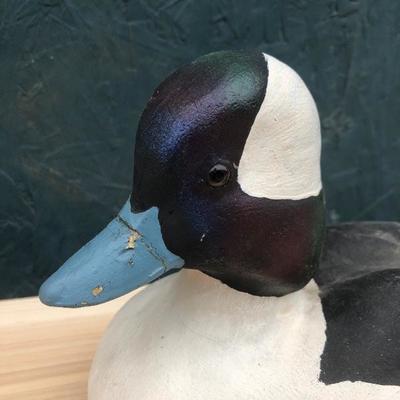 #121 - Three Painted Duck Decoys and Stand