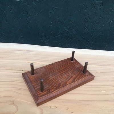 #121 - Three Painted Duck Decoys and Stand