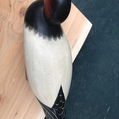 #121 - Three Painted Duck Decoys and Stand