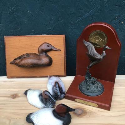 #123 - Collection of Vintage Duck Art and  Decoys 