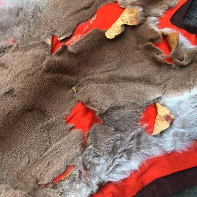 #126 - Vintage Cougar Pelt Rug on Felt