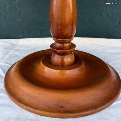 #128 - Two Handmade Wood Pipe Stands and Ashtrays 
