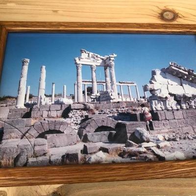 #130 - Collection of Vintage Framed Travel Photos 