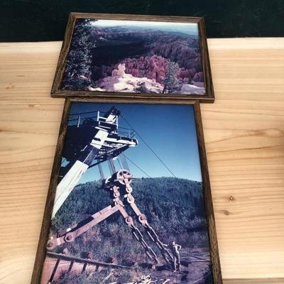 #130 - Collection of Vintage Framed Travel Photos 