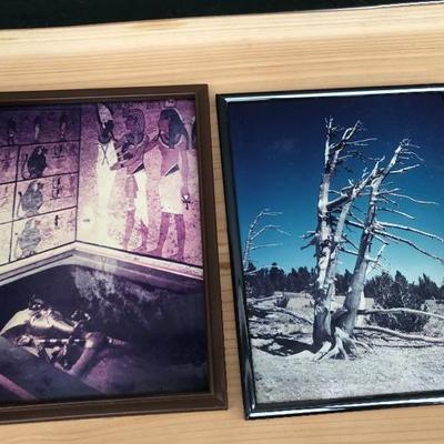 #130 - Collection of Vintage Framed Travel Photos 