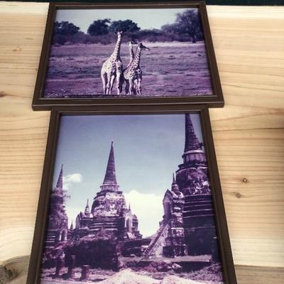 #130 - Collection of Vintage Framed Travel Photos 