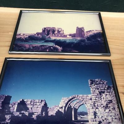 #130 - Collection of Vintage Framed Travel Photos 