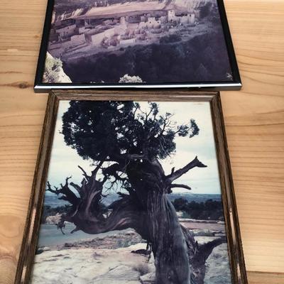 #130 - Collection of Vintage Framed Travel Photos 