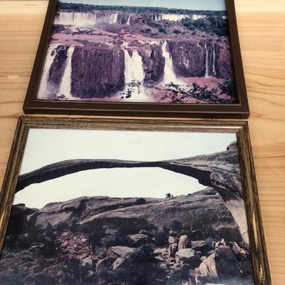 #130 - Collection of Vintage Framed Travel Photos 