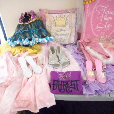 Lot 610 - Princess Goodies - Shoes, Pillows, Signs, etc.