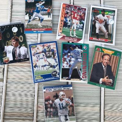 #63 - Large Collection of Football and Baseball Cards and Mariners Baseball Bat