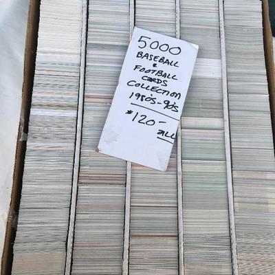 #63 - Large Collection of Football and Baseball Cards and Mariners Baseball Bat