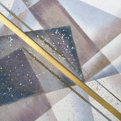 #131 - Large Mixed Media hollywood regency Art Piece by Collins