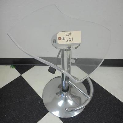 Lot 621 - Lucite & Chrome Stool