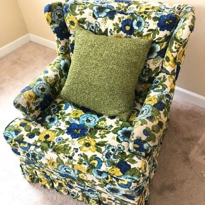 Vintage Floral Chair