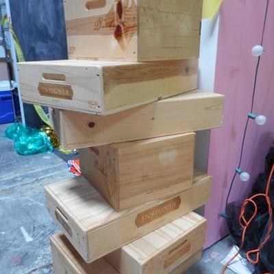 Lot 625 - Numerous Wooden Wine Boxes