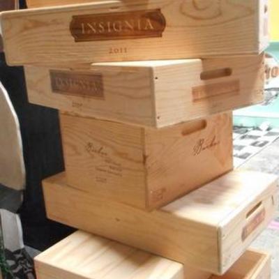 Lot 625 - Numerous Wooden Wine Boxes