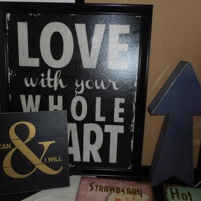 Lot 627 - Lot of Various Pictures/Signs