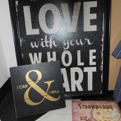 Lot 627 - Lot of Various Pictures/Signs