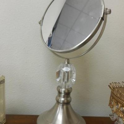 Lot 634 - Adorable Lucite & Rhinestone Purse, 2 Sided Mirror + More