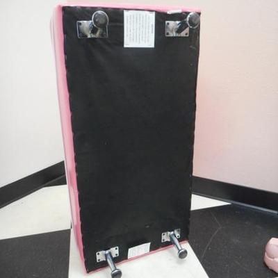Lot 635 - Youth Size Pink Pleather Lounging Couch