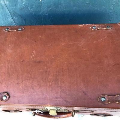 #23 - Vintage Leather Suitcase and Backpack Frame