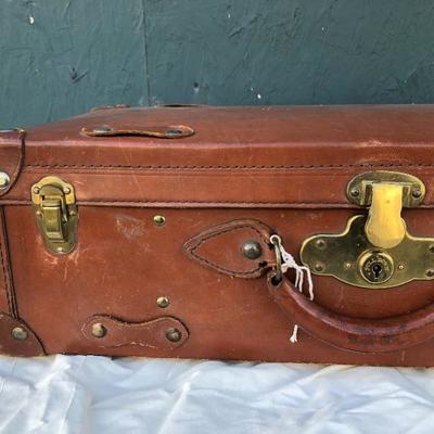 #23 - Vintage Leather Suitcase and Backpack Frame