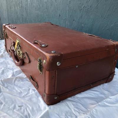#23 - Vintage Leather Suitcase and Backpack Frame