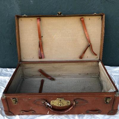 #23 - Vintage Leather Suitcase and Backpack Frame