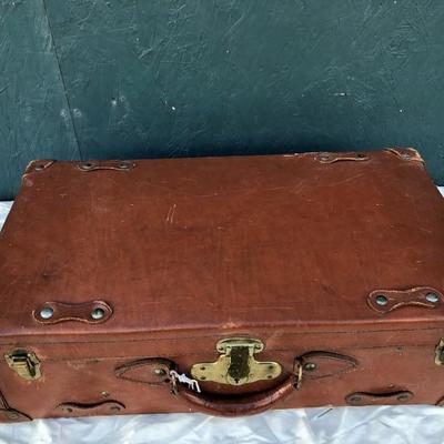 #23 - Vintage Leather Suitcase and Backpack Frame