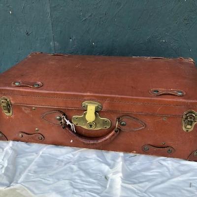 #23 - Vintage Leather Suitcase and Backpack Frame