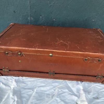 #23 - Vintage Leather Suitcase and Backpack Frame