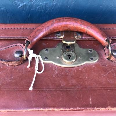 #23 - Vintage Leather Suitcase and Backpack Frame