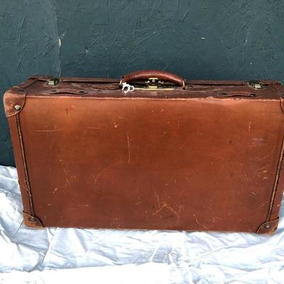 #23 - Vintage Leather Suitcase and Backpack Frame