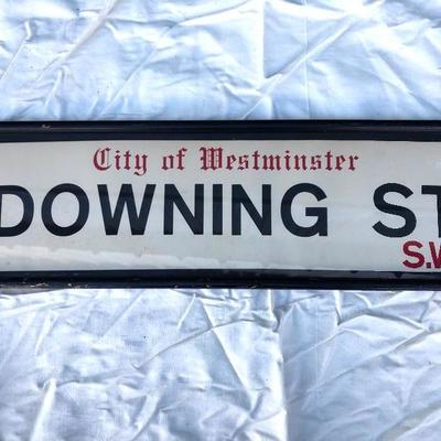 #81 - Antique City of London Framed Street Sign Art