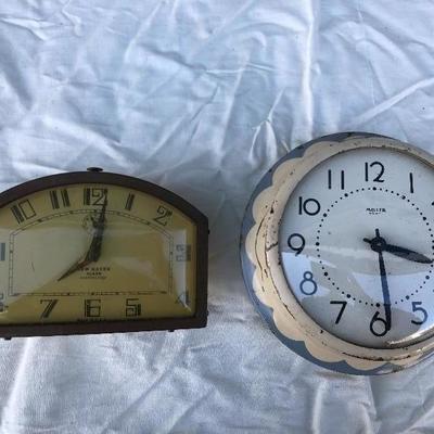 #80 - Collection of Vintage Wind Up Clocks and Wall Clocks