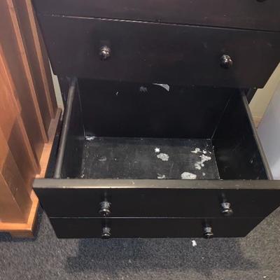 Cute Black Jewelry Box with Mirror & Drawers 40