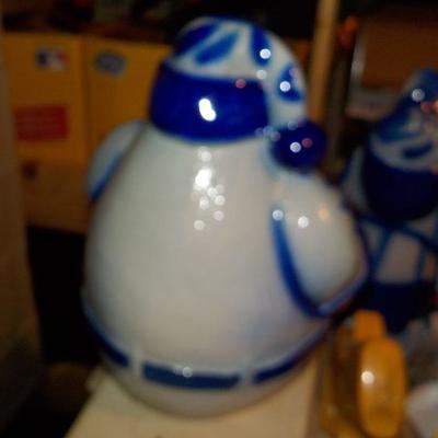 Vintage Eldridge Pottery Santa, (signed)