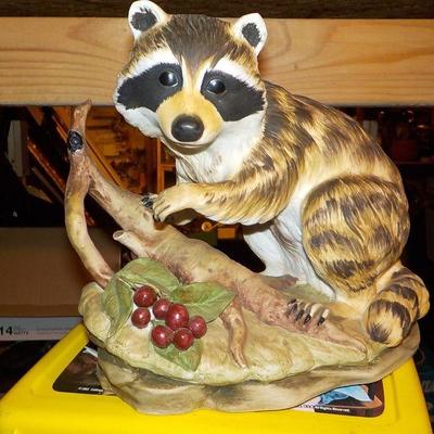 "Vintage Lefton China "Raccoon" Hand painted.