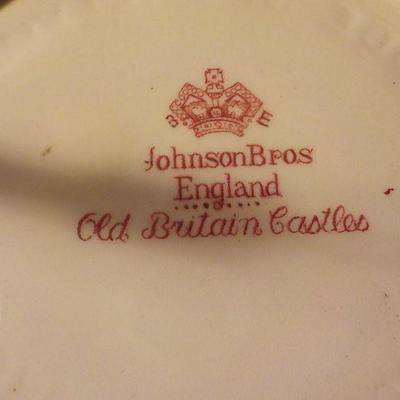 Johnson Bros. England "Old Britain Castles" Red Tea Pot.